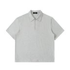 Half-Zip Cotton Polo Shirt