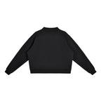 sweat-shirt polaire femme crop oversized