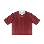 Unisex Pinstripe Collared Soccer Jersey