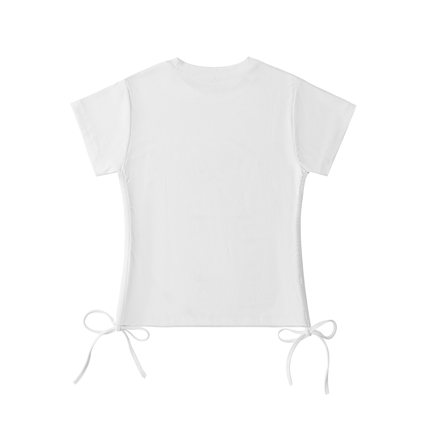 T-Shirt Crop à Cordon Ajustable