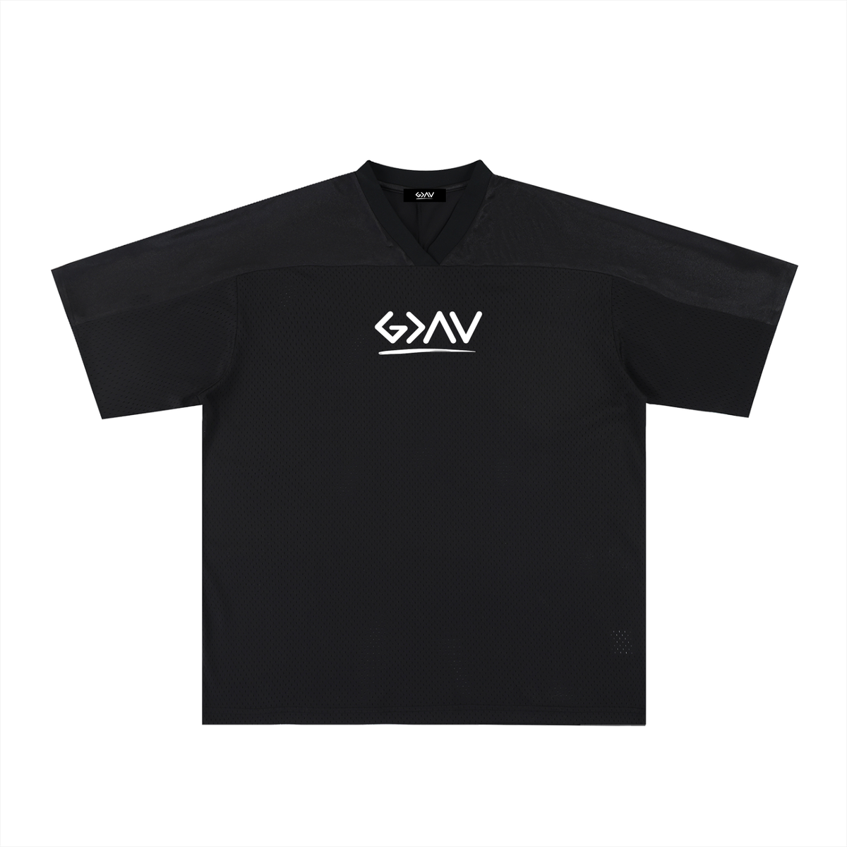 Maillot de foot oversize en mesh à col V