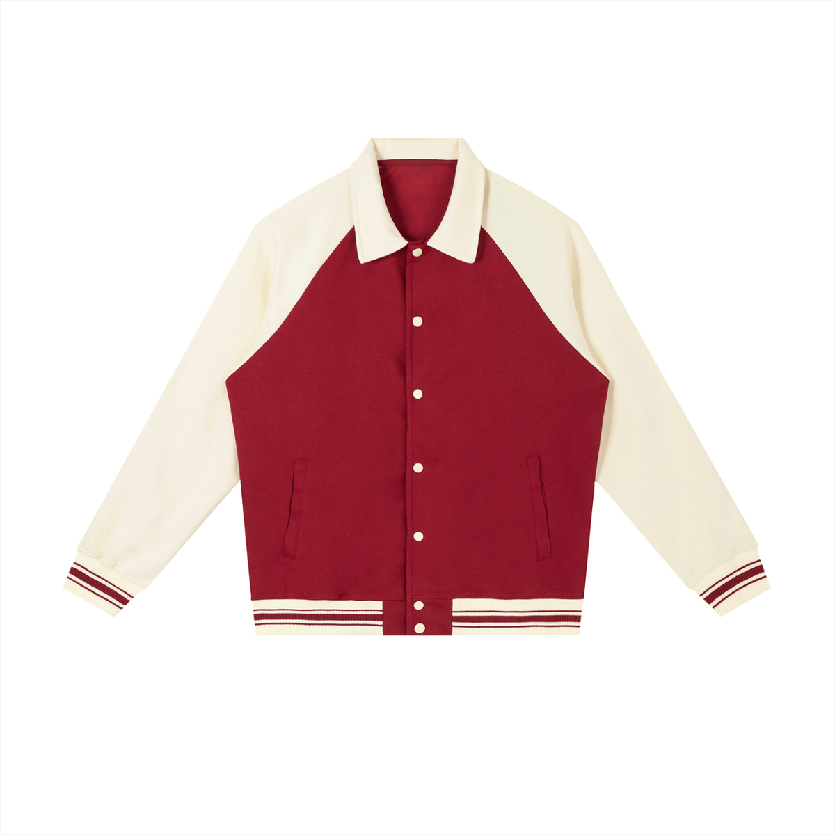 veste de baseball raglan contrastée