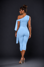 Ensemble asymétrique à nouer et pantacourt