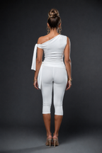 Ensemble asymétrique à nouer et pantacourt