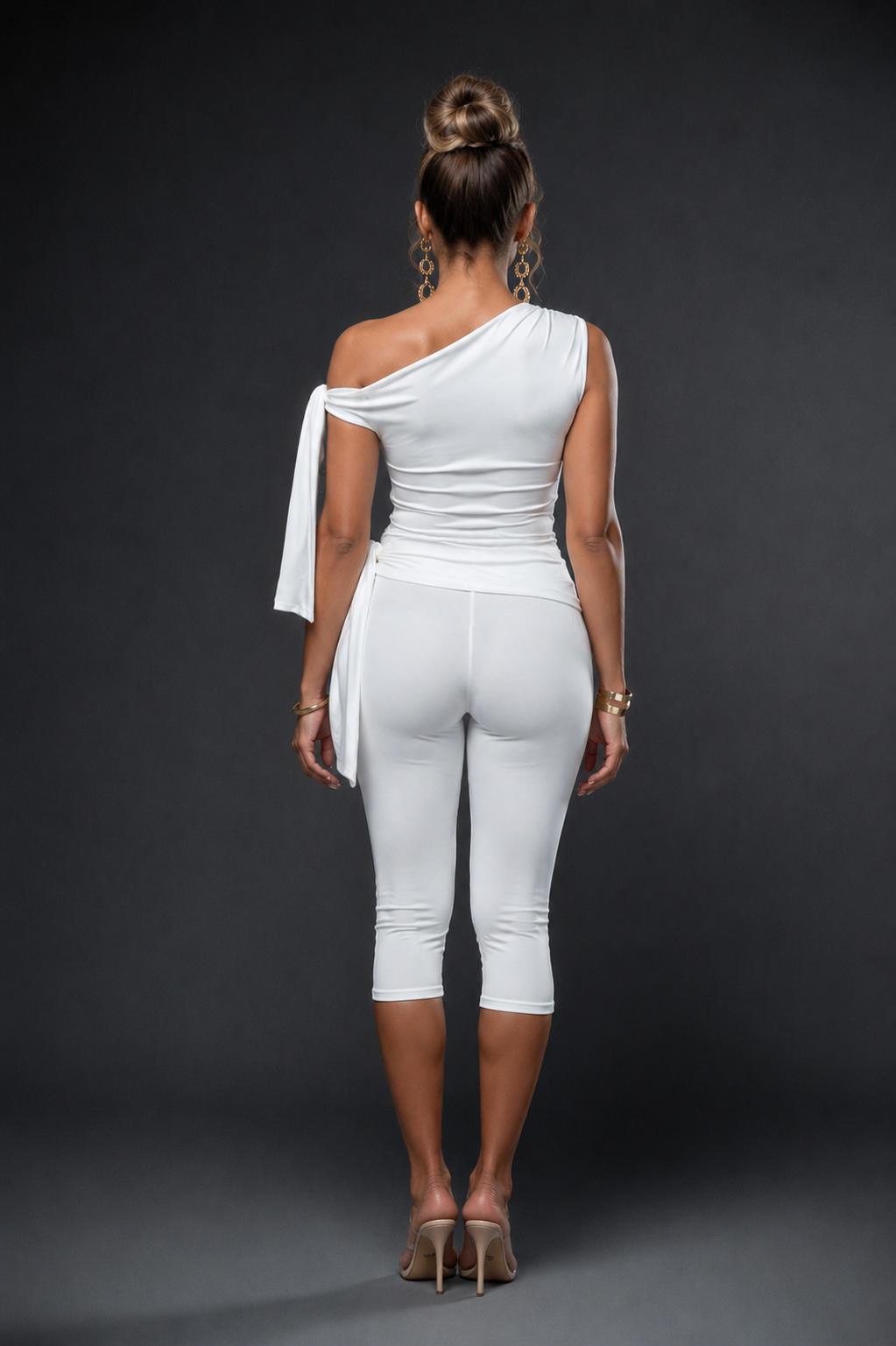 Ensemble asymétrique à nouer et pantacourt