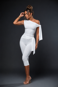 Ensemble asymétrique à nouer et pantacourt