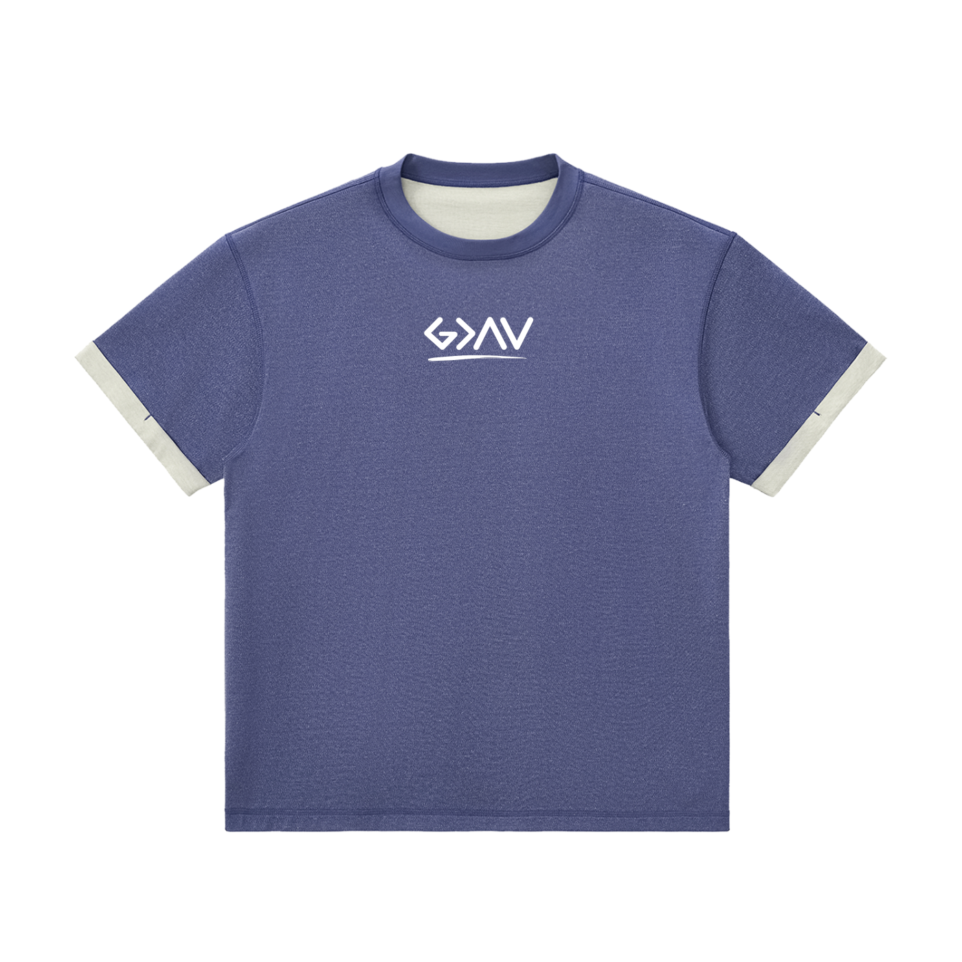 T-shirt à poignets contrastés