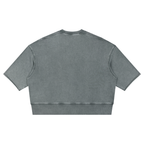 Unisex Mineral Wash Boxy Raw Edge T-Shirt