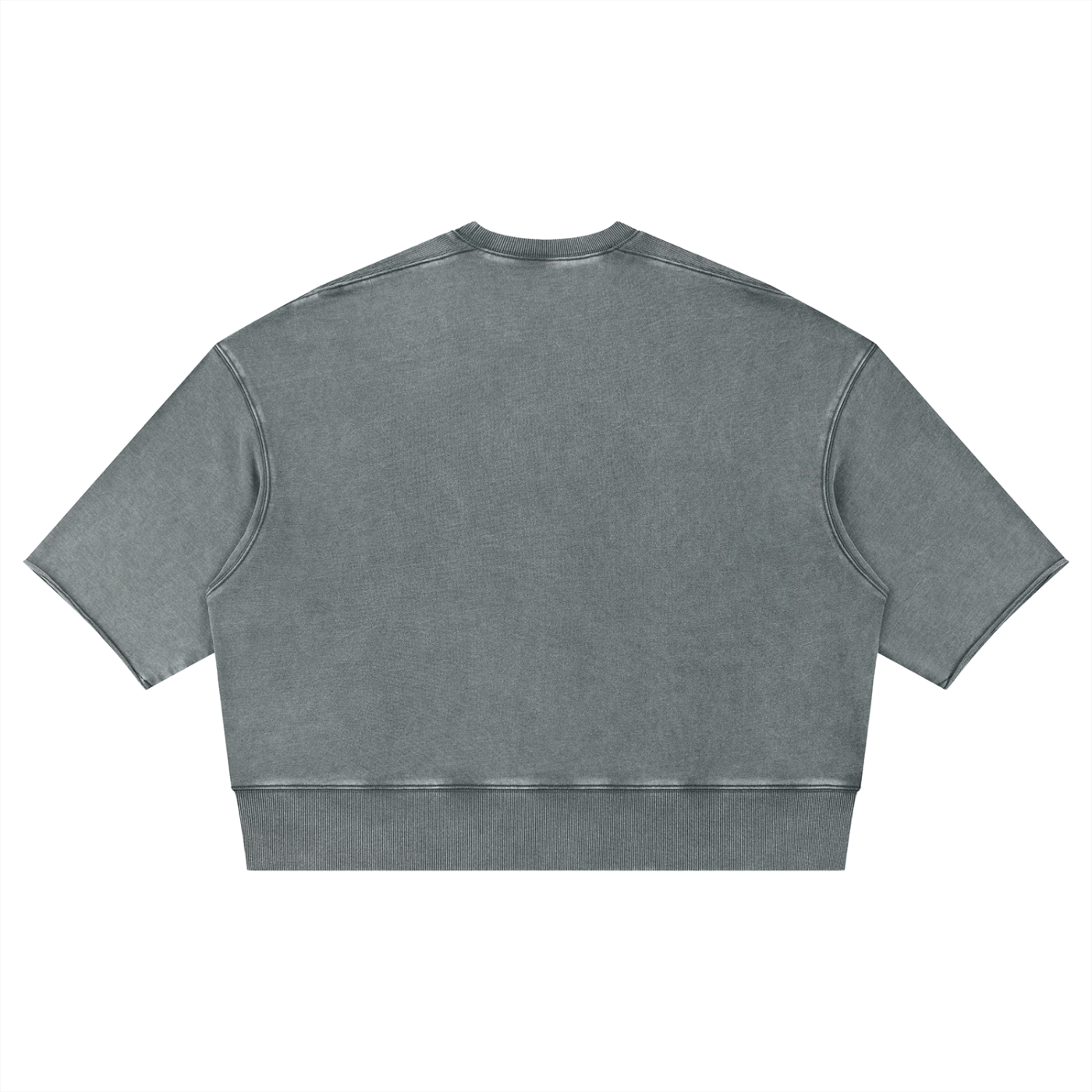 Unisex Mineral Wash Boxy Raw Edge T-Shirt