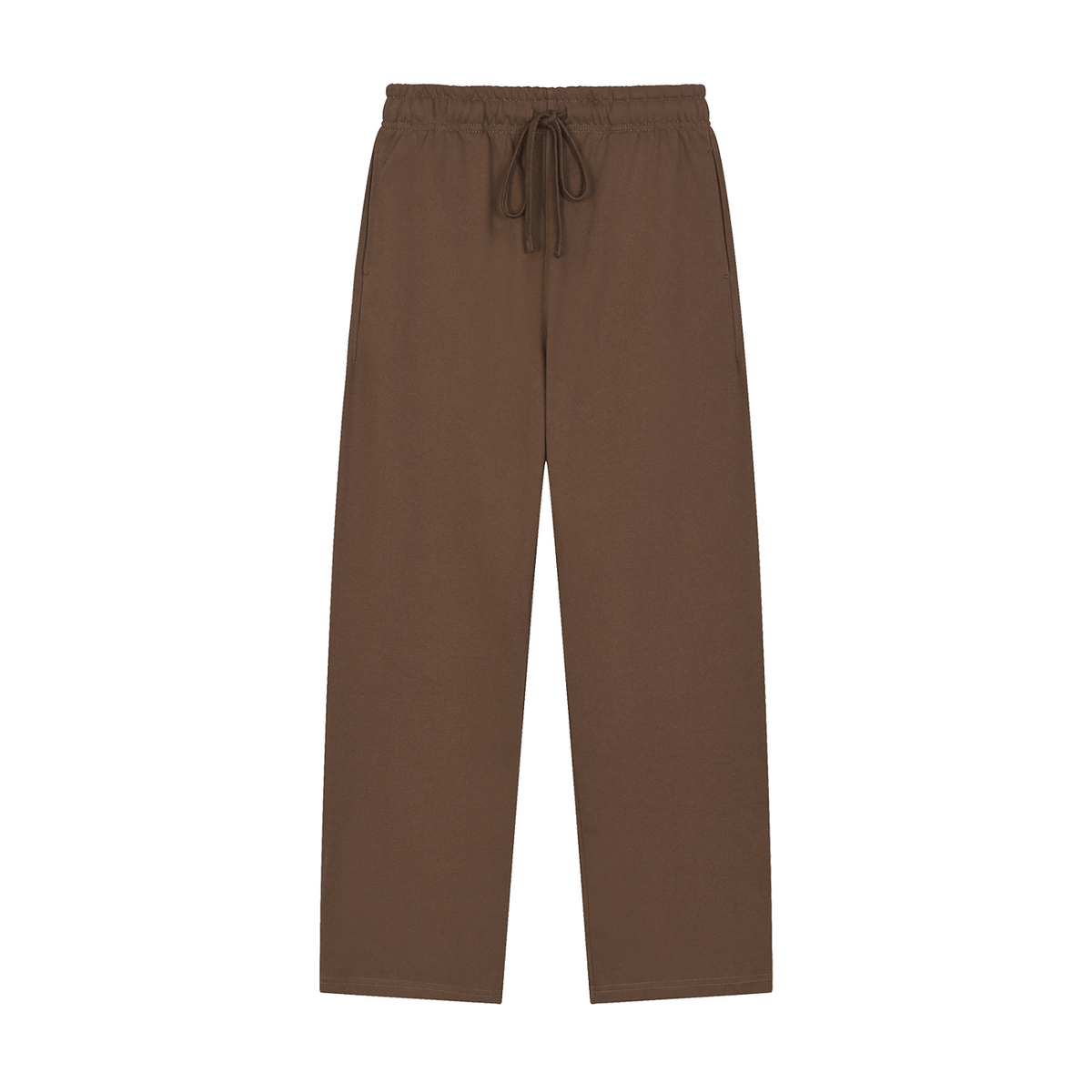 pantalons de survêtement droits unis