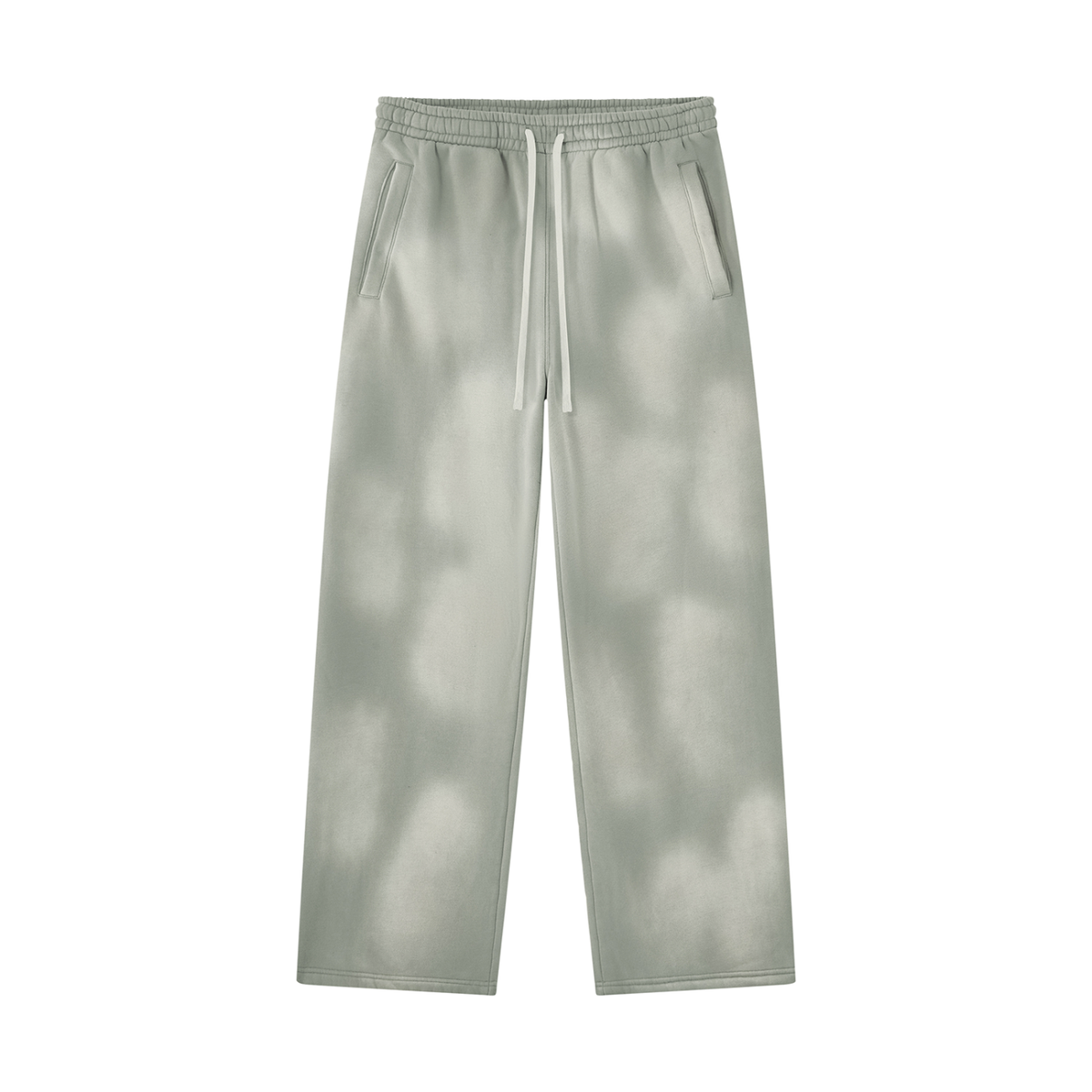 Pantalon de jogging évasé en polaire délavé