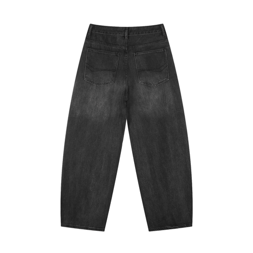 Barrel Leg Jeans Pour Hommes - Confort et Style Vintage