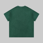 T-shirt en maille gaufrée délavée aux minéraux
