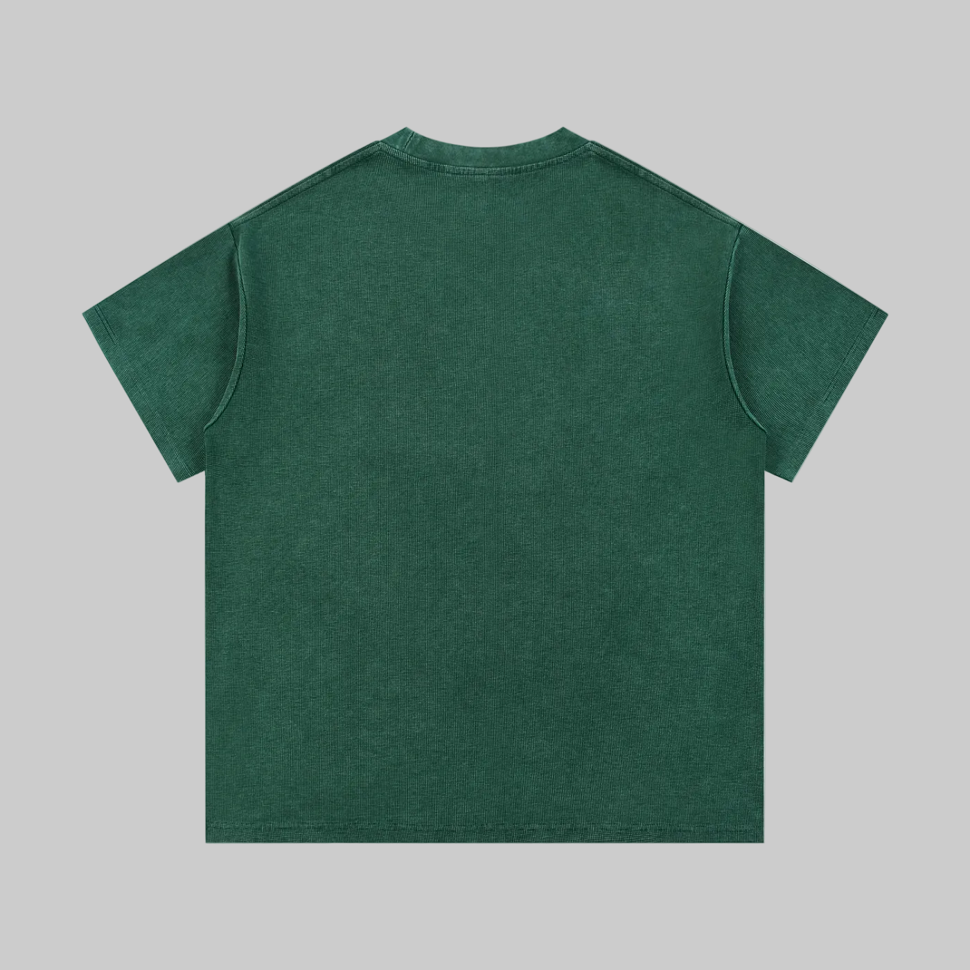 T-shirt en maille gaufrée délavée aux minéraux