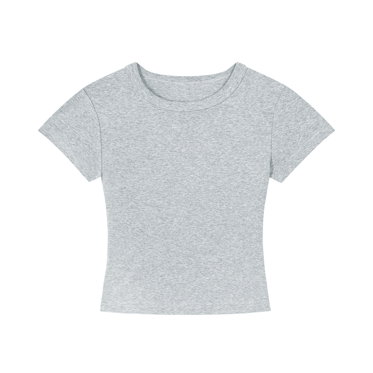 T-shirt cropped femme design bodycon