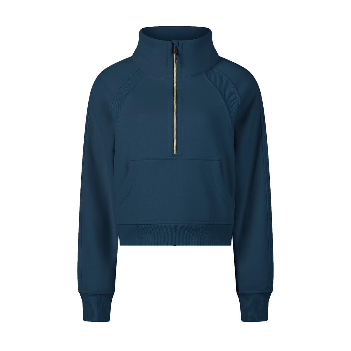 Sweat-shirt court à demi-zip - Giav