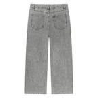 Unisex Vintage Wash Straight Leg Jeans