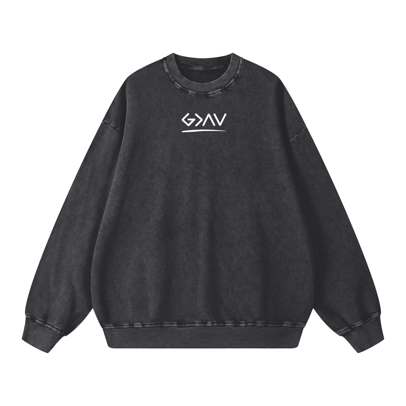 Sweat-shirt oversize délavé neige