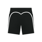 Short de Yoga Taille Haute à Bandes Contrastantes