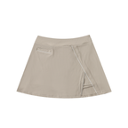 Jupe Évasée Taille Haute à Poches – Style Sporty-Chic