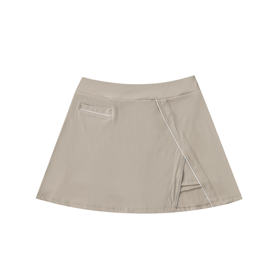 Jupe Évasée Taille Haute à Poches – Style Sporty-Chic