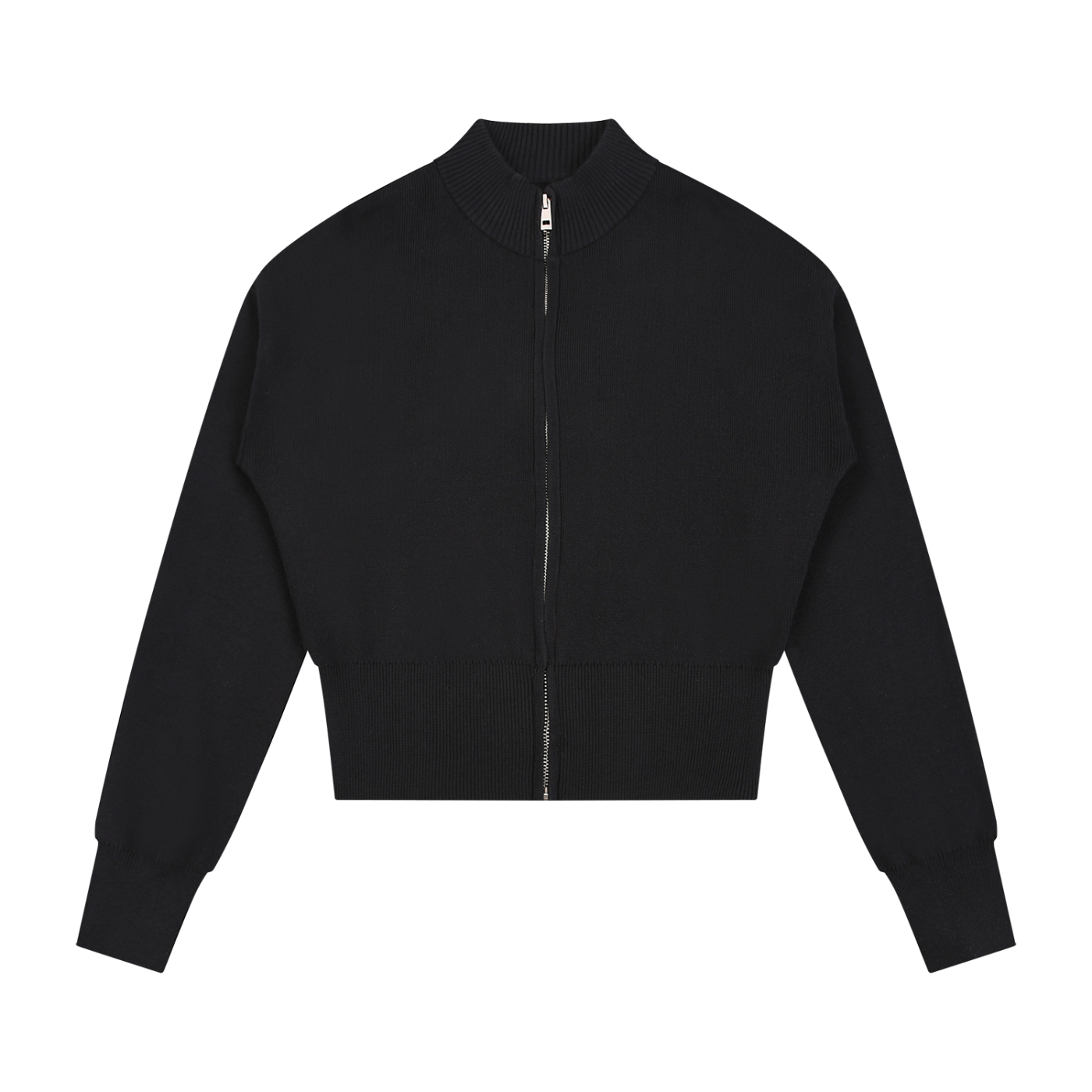 Cardigan Zippé Col Montant