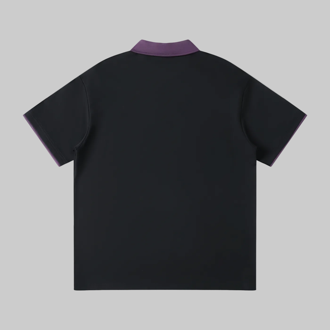 Contrast Collar Raglan Polo Shirt