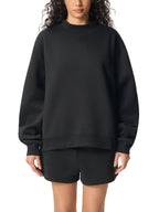 sweat-shirt polaire femme crop oversized