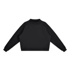sweat-shirt polaire femme crop oversized