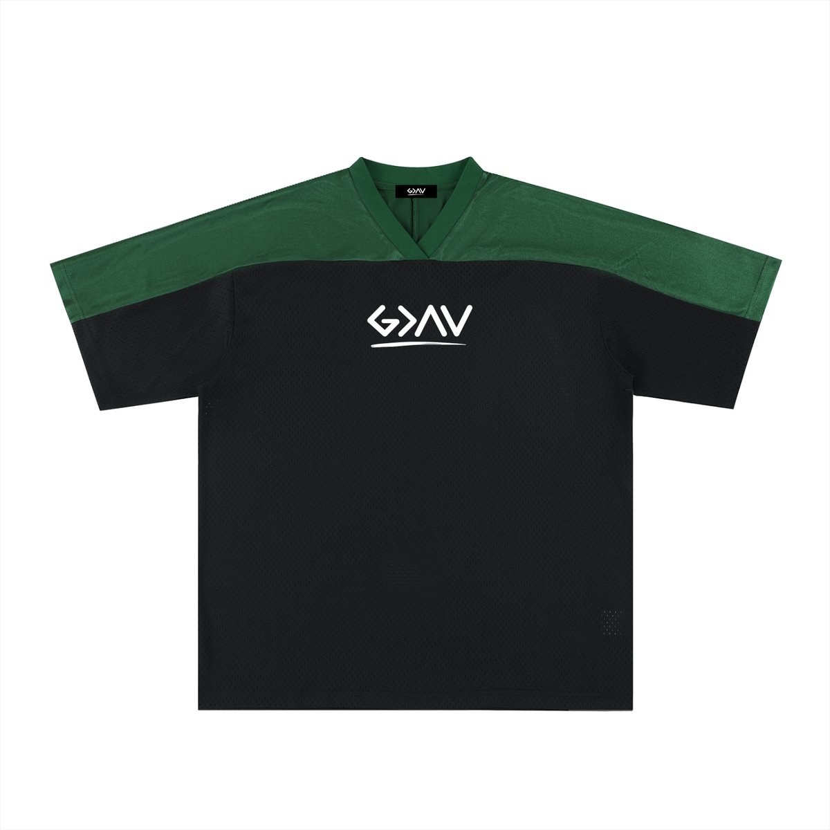 Maillot de foot oversize en mesh à col V
