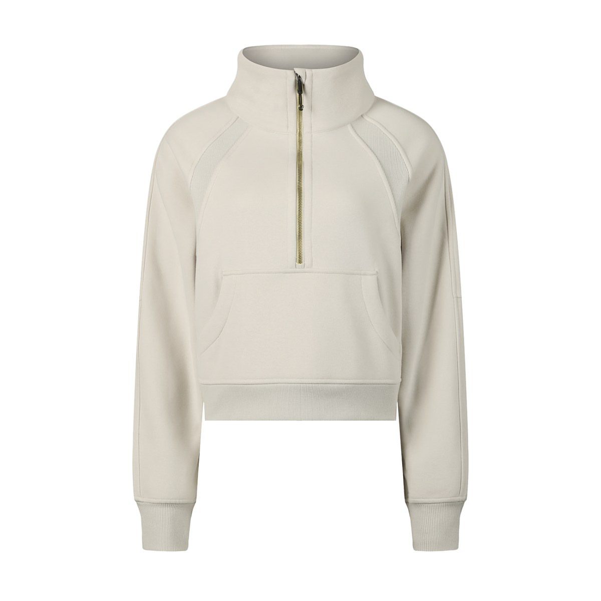 sweat-shirt court à demi-zip