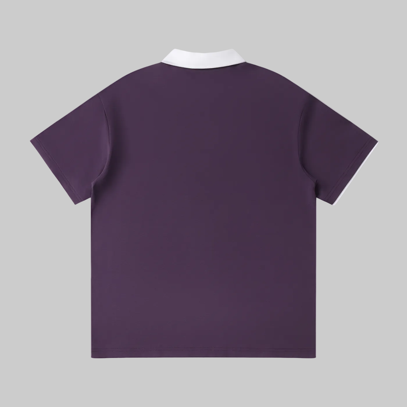 Contrast Collar Raglan Polo Shirt