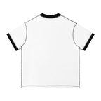 T-shirt en coton à surpiqûres contrastées
