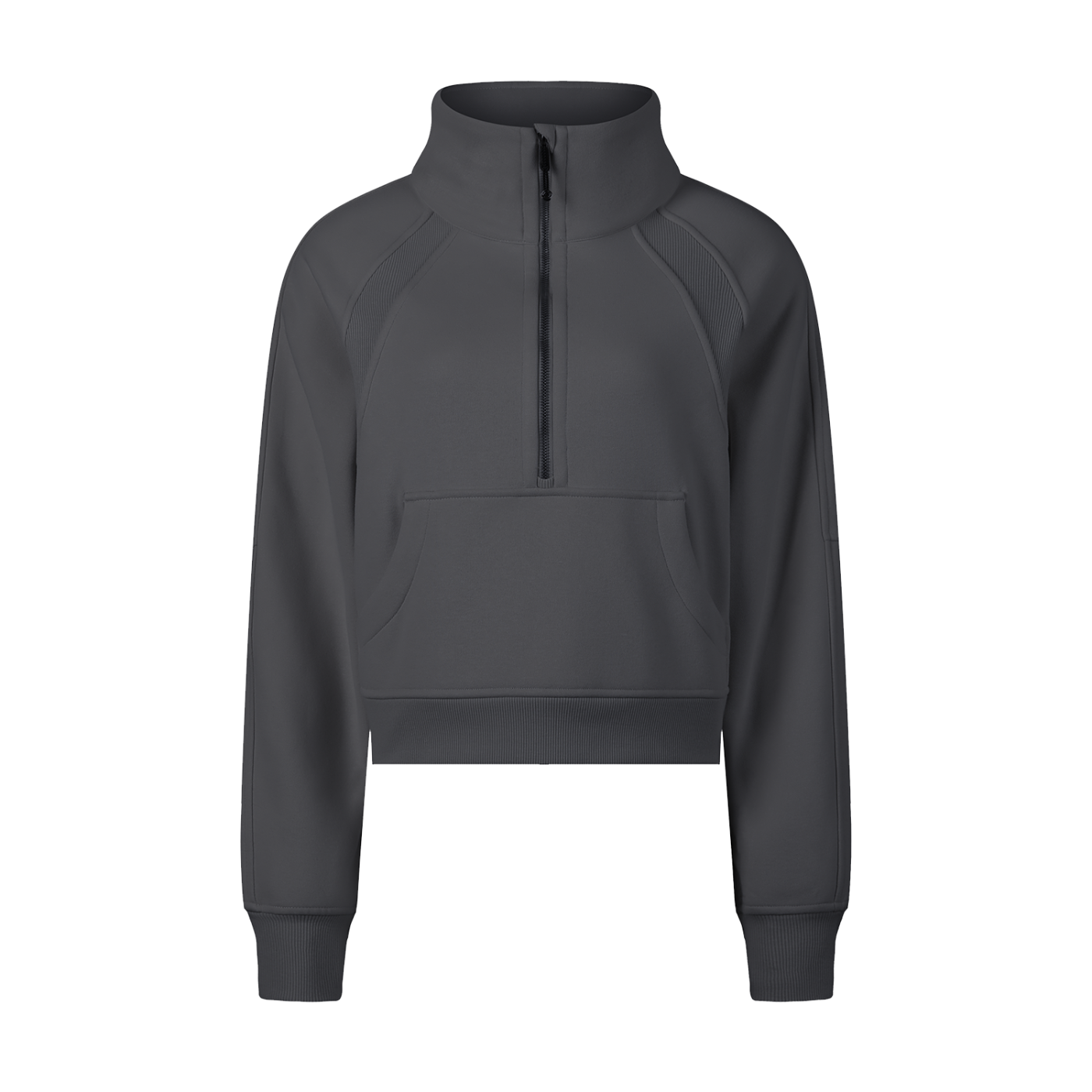 Sweat-shirt court à demi-zip - Giav