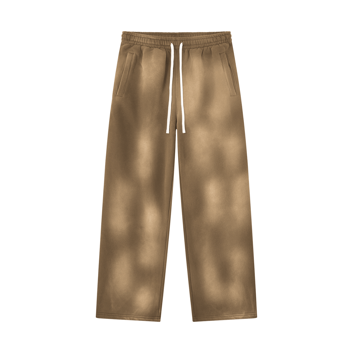 Pantalon de jogging évasé en polaire délavé