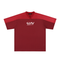 Oversized Mesh V-Neck Soccer Jersey