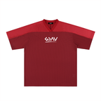 Oversized Mesh V-Neck Soccer Jersey