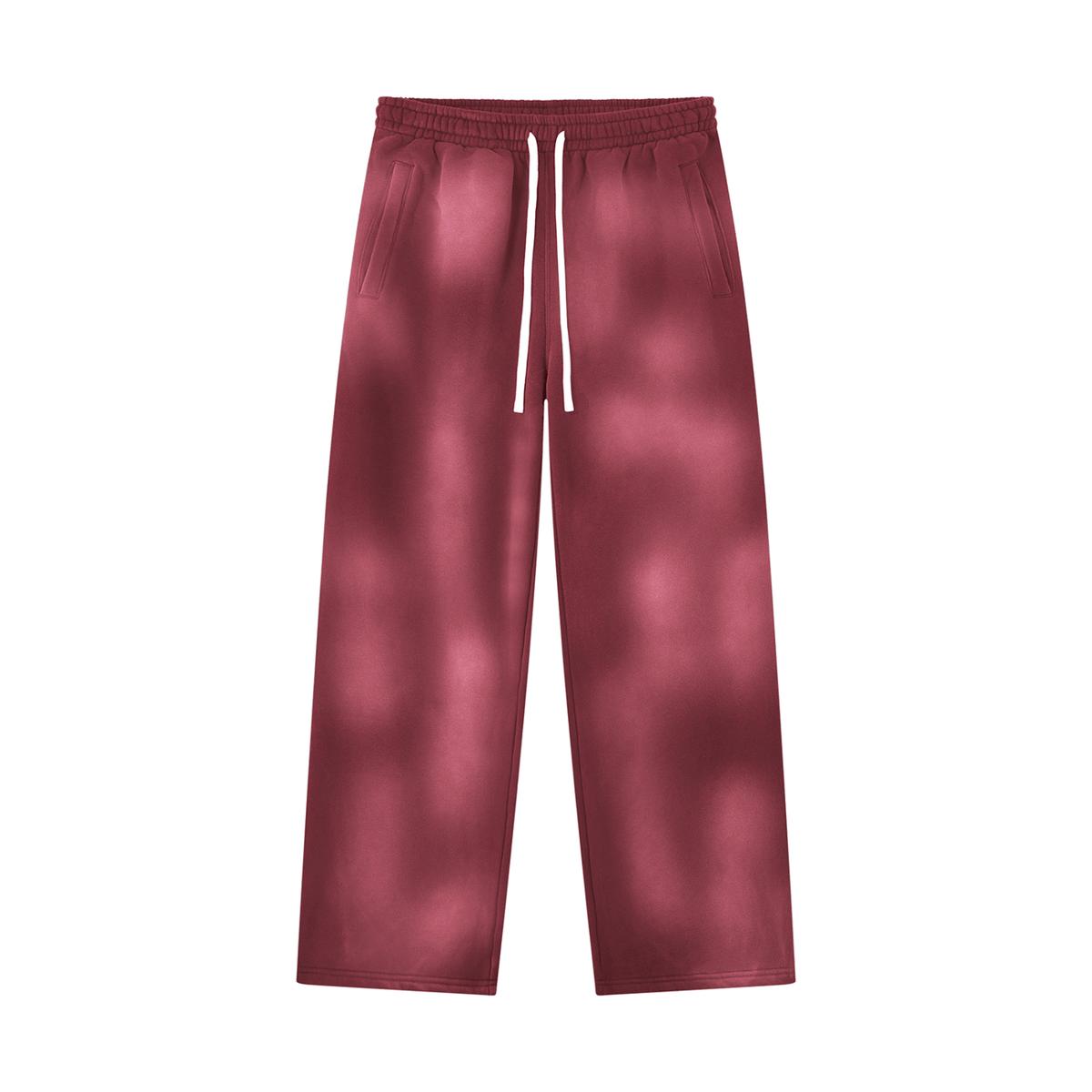 Pantalon de jogging évasé en polaire délavé