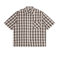 Unisex Boxy Plaid Short Sleeve Shirt