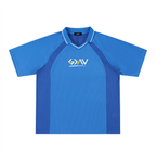 Striped V-Neck Soccer Jersey
