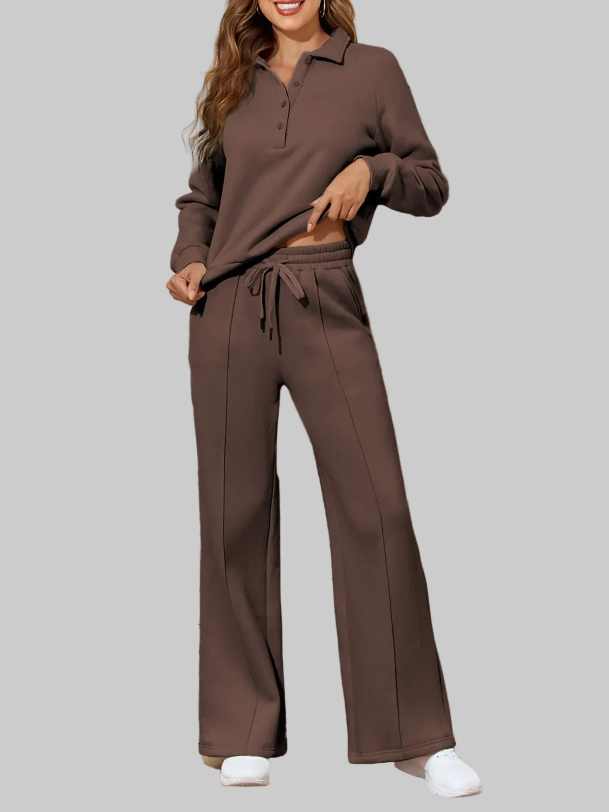 Ensemble de sport sweat-shirt et pantalon taille haute - Giav