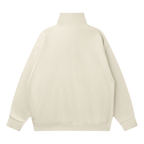 Sweat Col Montant Zippé à Épaules Tombantes