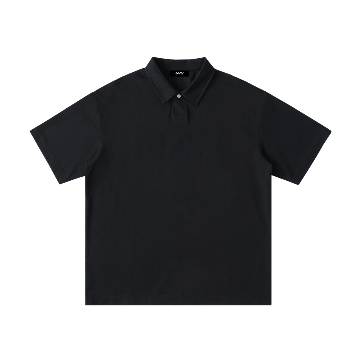Polo ample en coton manches courtes