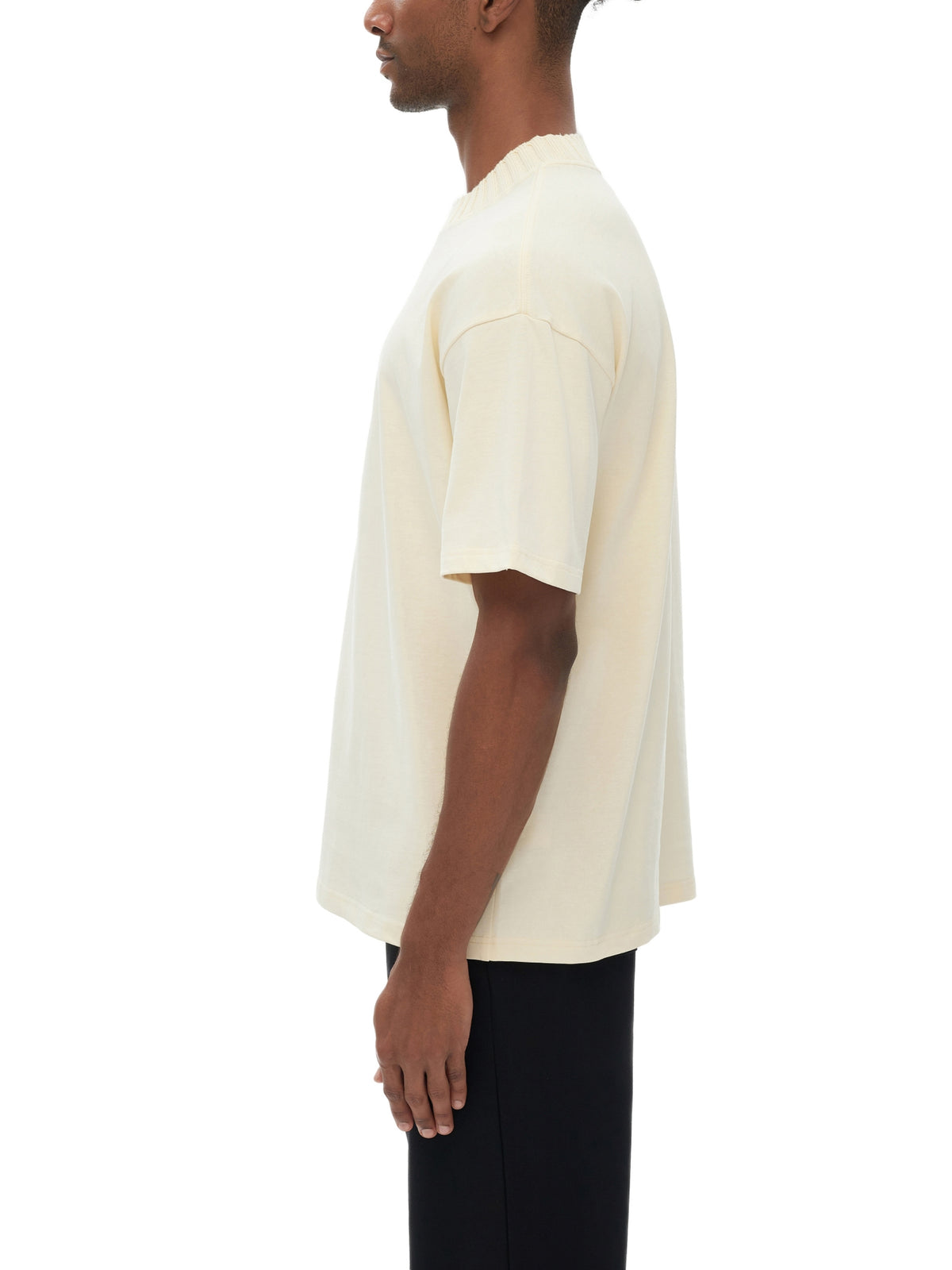 T-shirt tricoté épais à col rond