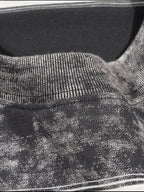T-shirt rayé coupe boxy effet délavé