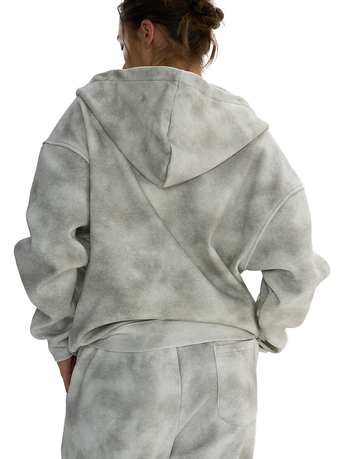 Sweat à capuche zippé en polaire