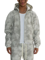 Sweat à capuche zippé en polaire