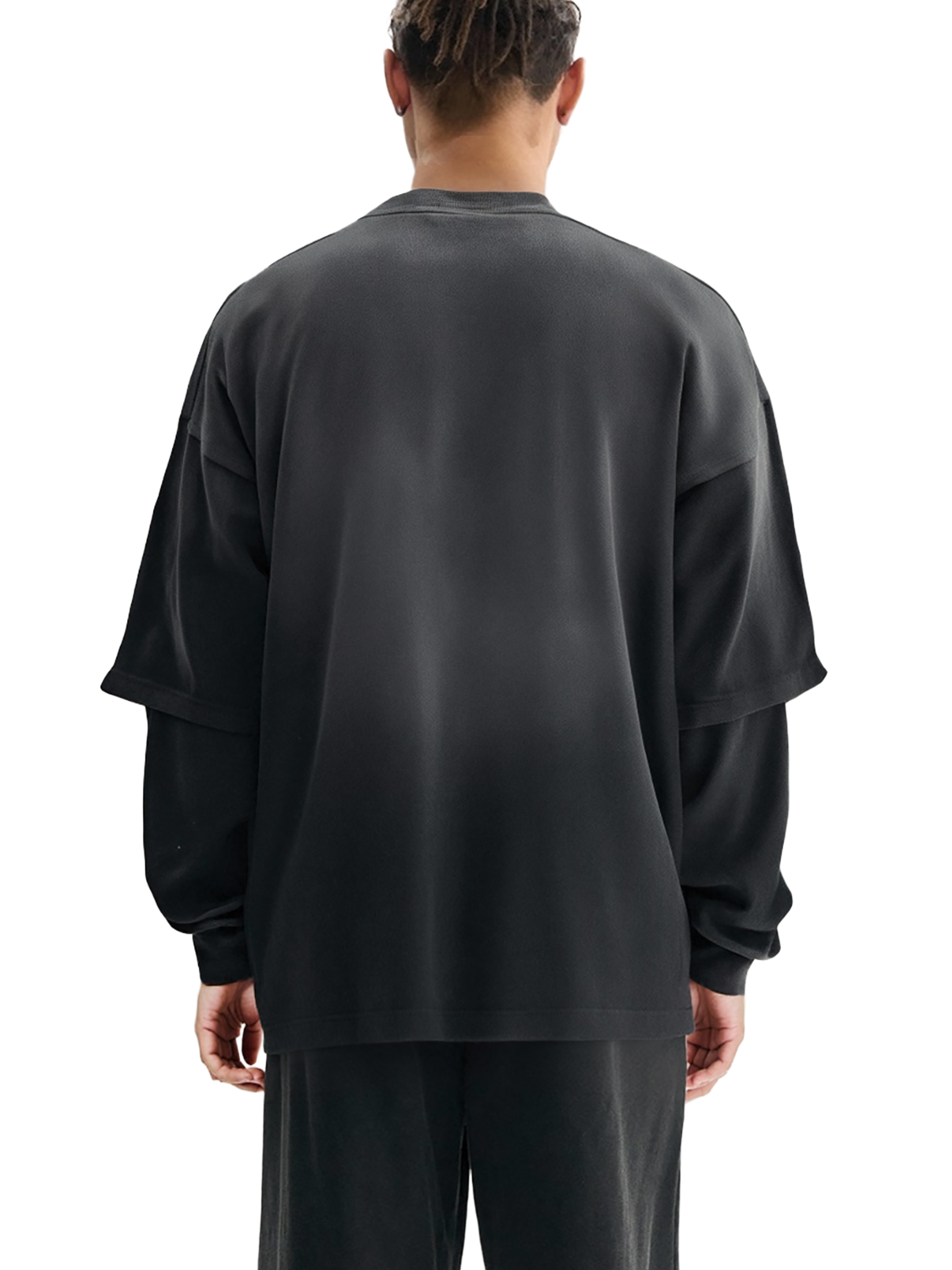 T-shirt deux pièces effet délavé