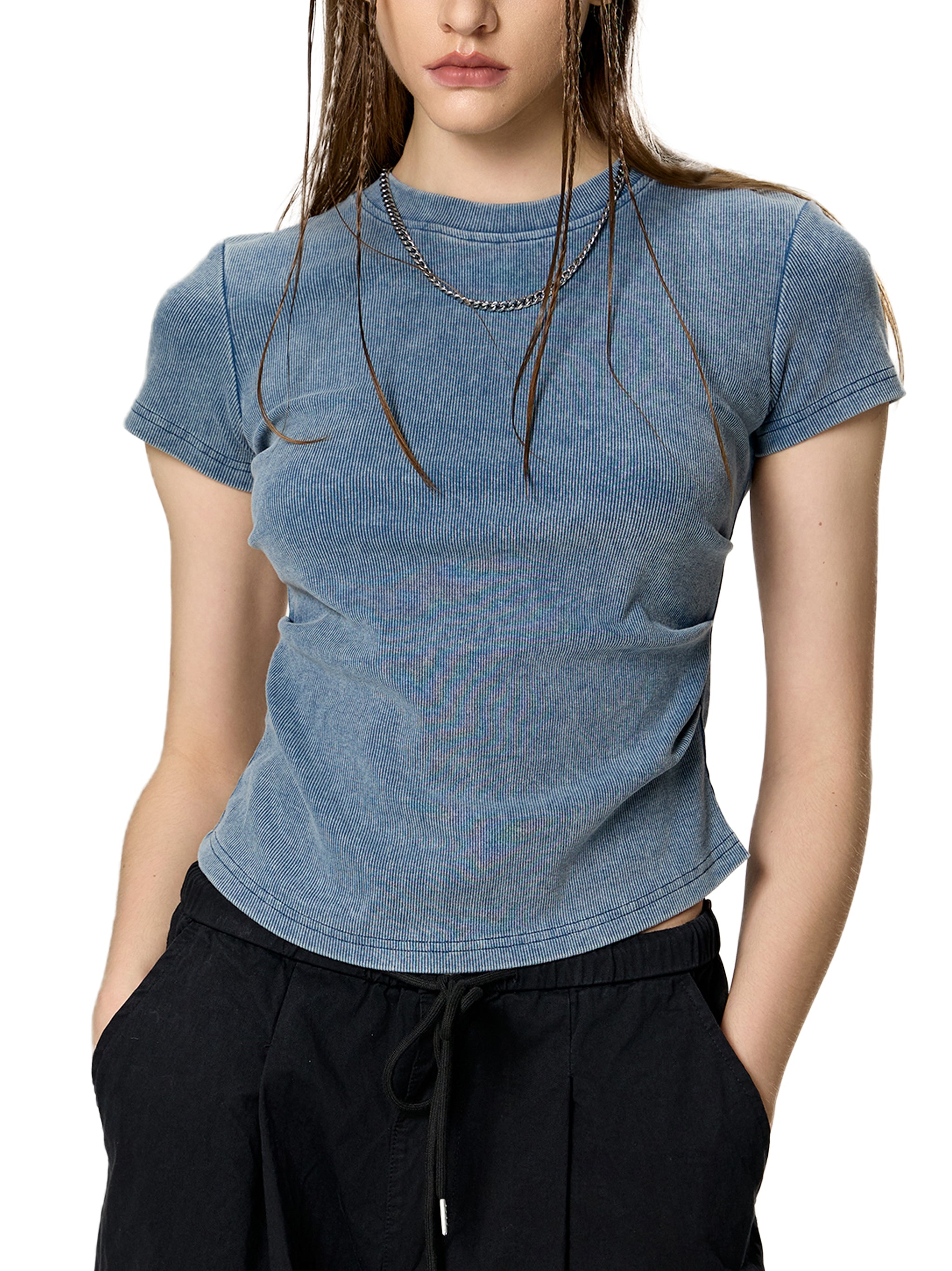 T-shirt moulant vintage