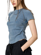 T-shirt moulant vintage